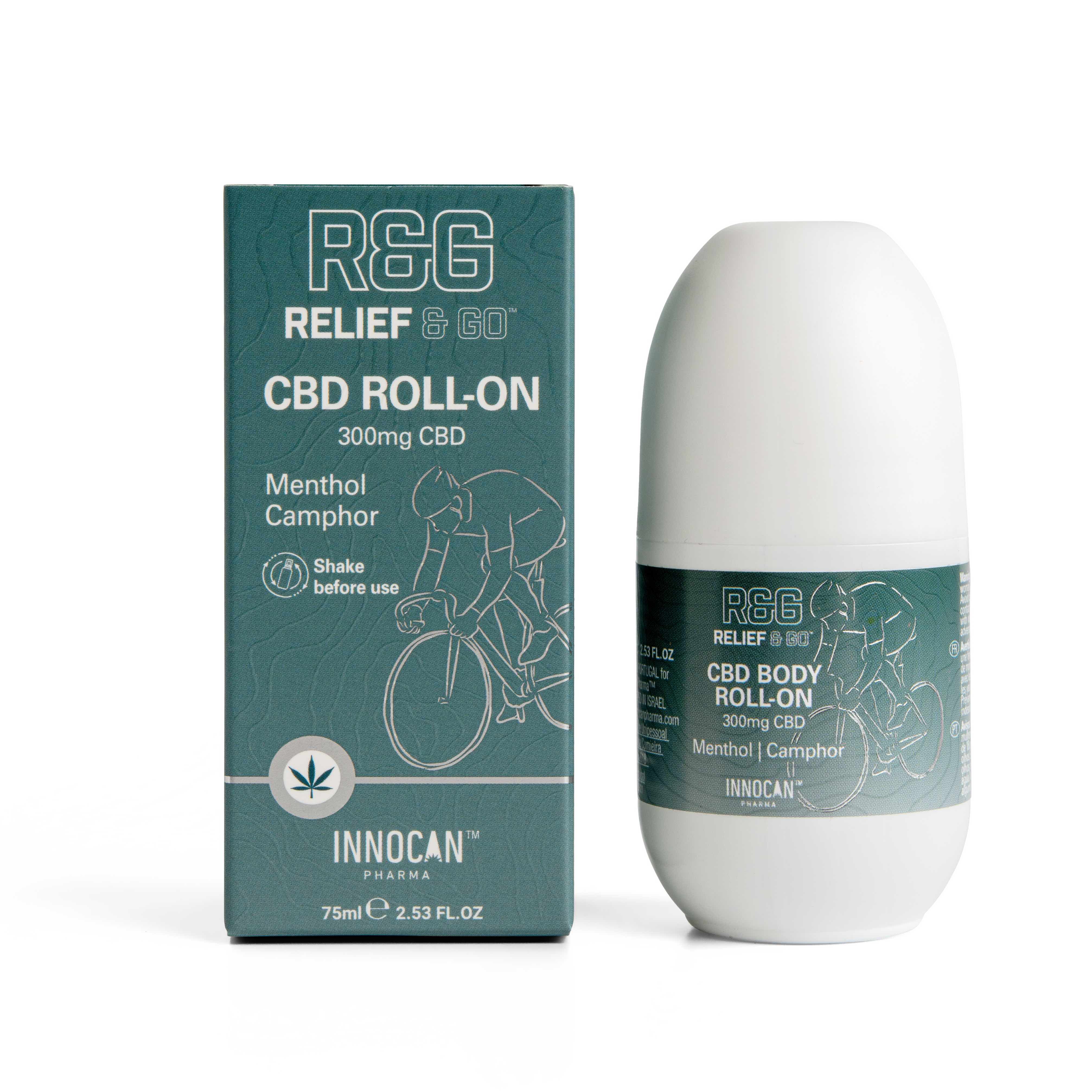 INNOCAN Relief&Go CBD Body Roll-on mit 300mg CBD (75ml)
